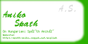 aniko spath business card